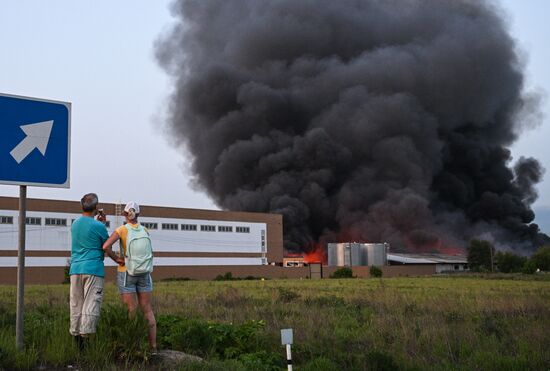 Russia Storage Facility Fire