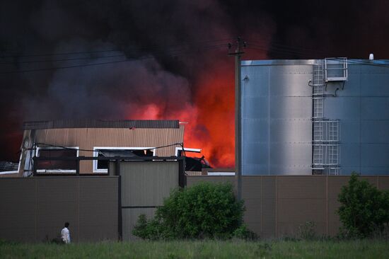 Russia Storage Facility Fire