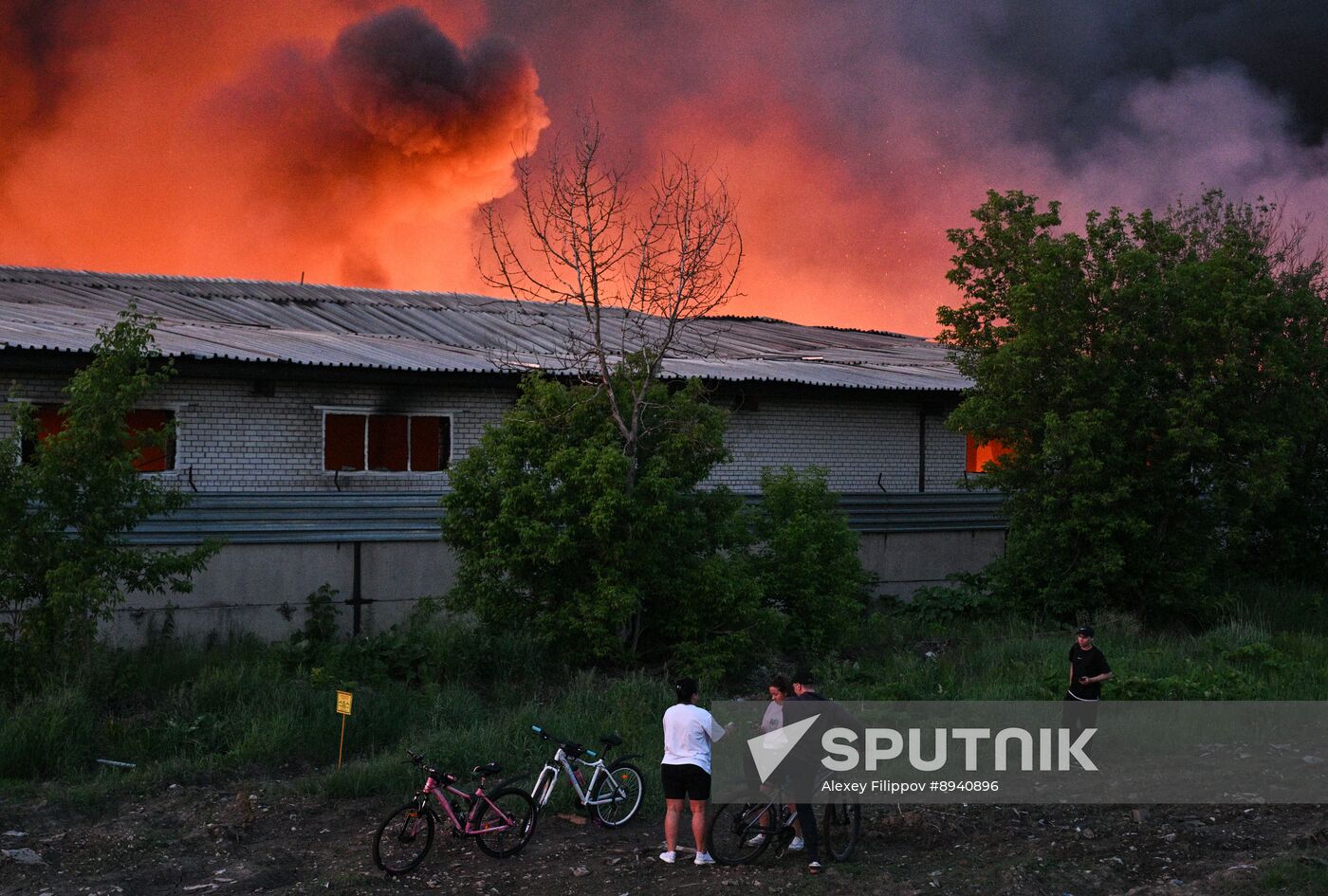 Russia Storage Facility Fire