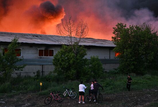 Russia Storage Facility Fire