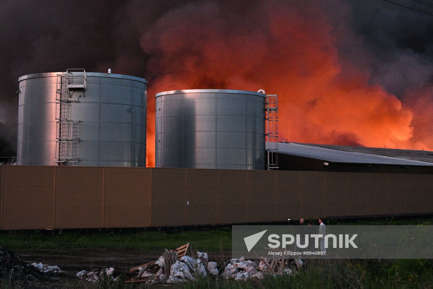 Russia Storage Facility Fire