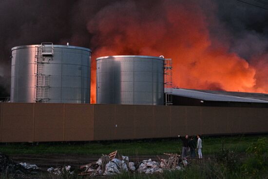 Russia Storage Facility Fire