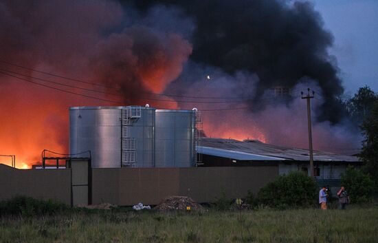 Russia Storage Facility Fire