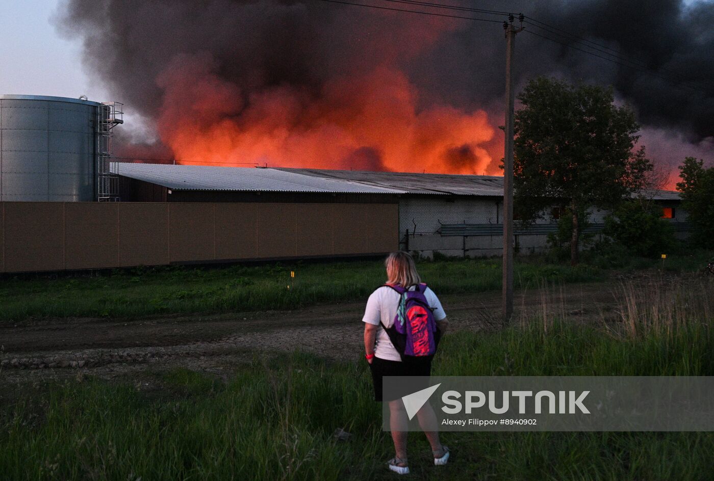 Russia Storage Facility Fire