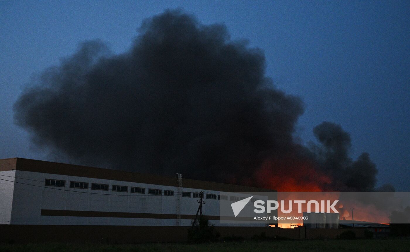 Russia Storage Facility Fire
