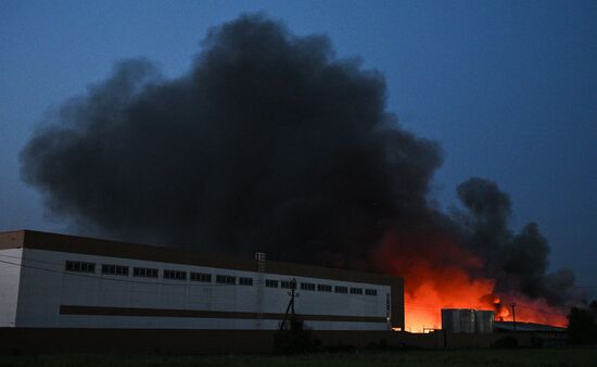 Russia Storage Facility Fire