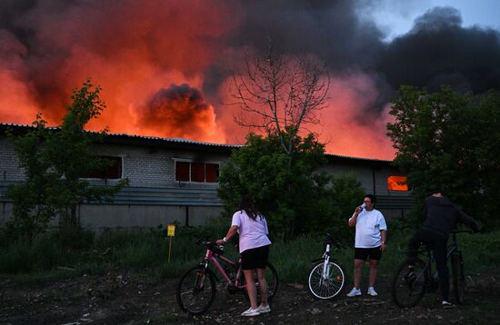 Russia Storage Facility Fire