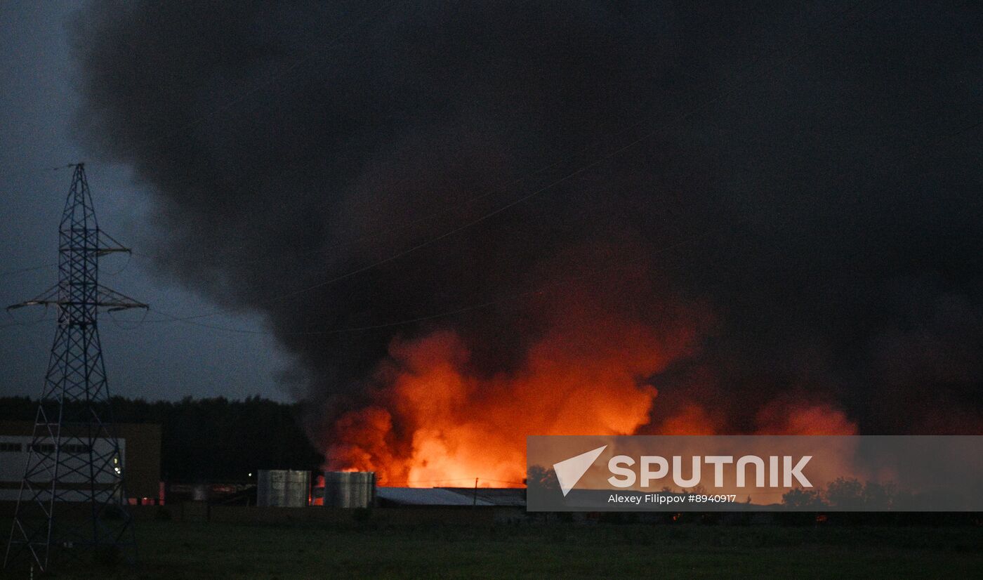 Russia Storage Facility Fire