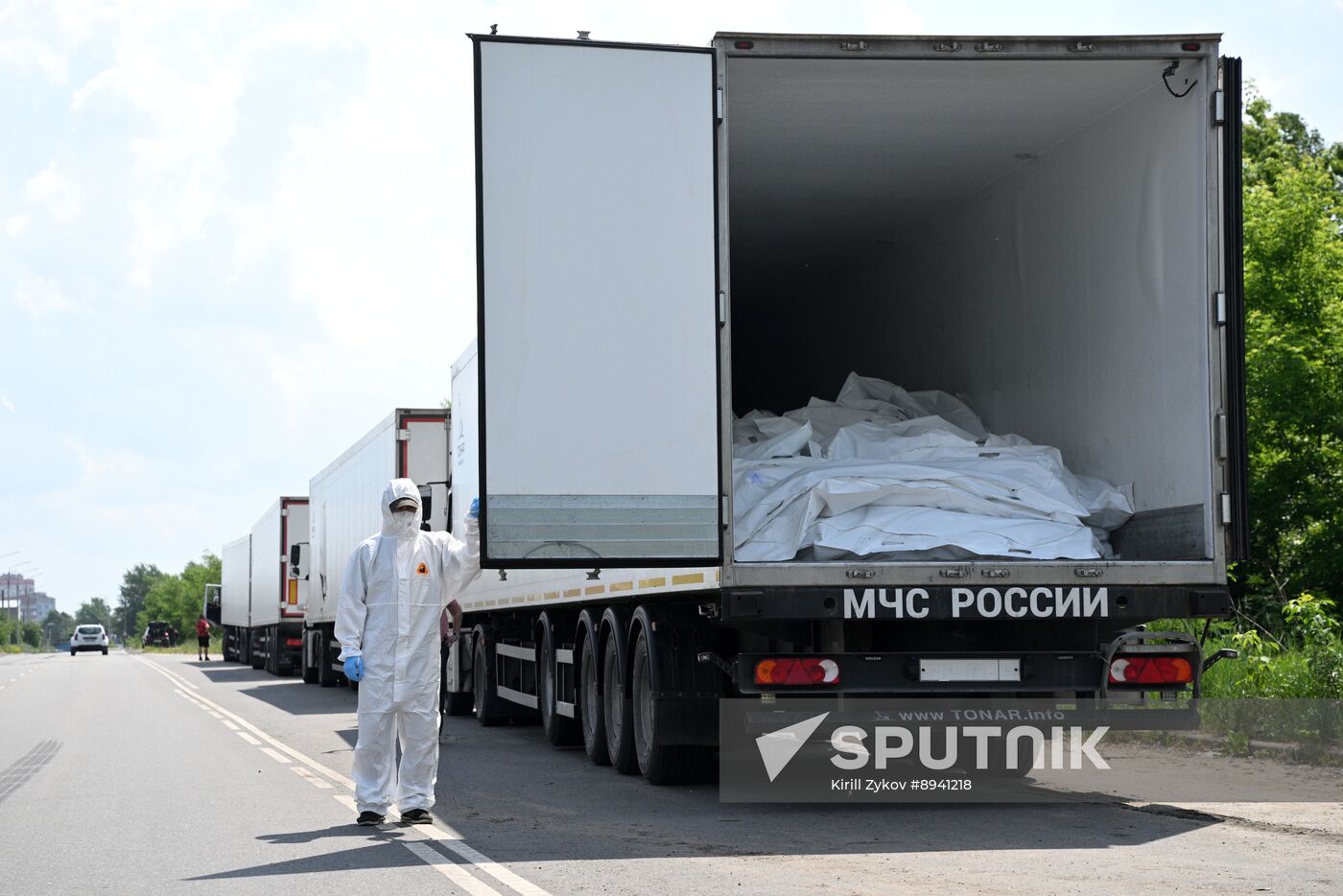 Russia Ukraine Military Operation Soldiers Bodies Exchange