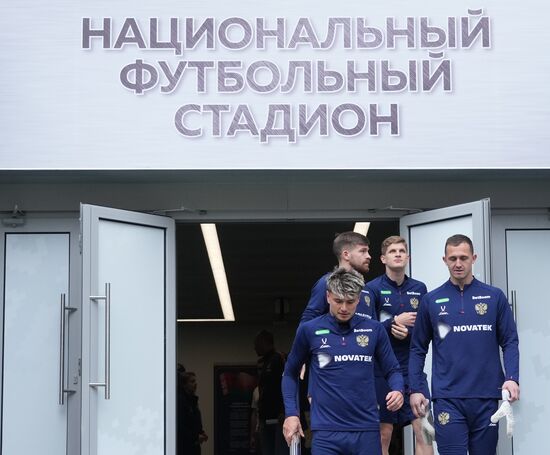 Belarus Soccer Friendly Russia Training