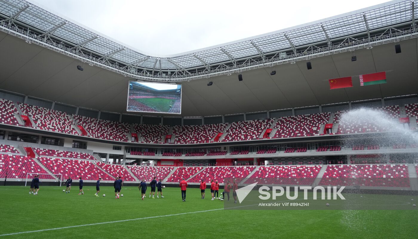 Belarus Soccer Friendly Russia Training