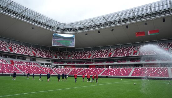 Belarus Soccer Friendly Russia Training