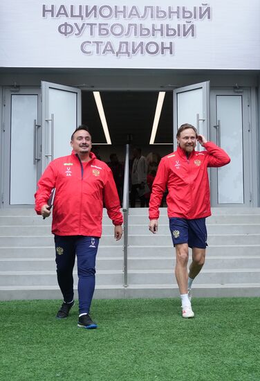 Belarus Soccer Friendly Russia Training