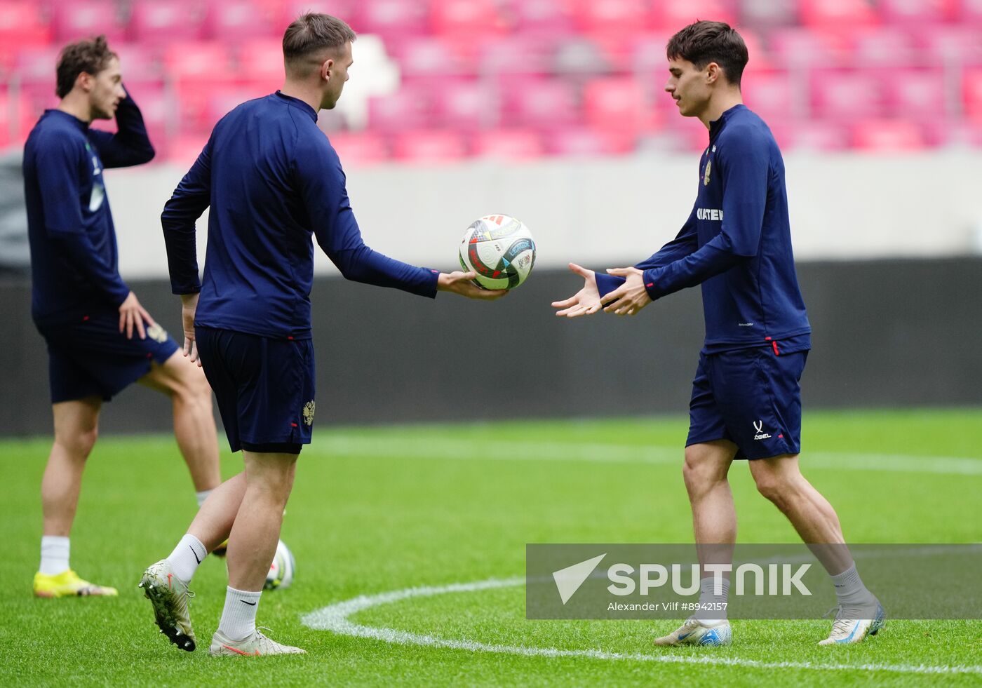 Belarus Soccer Friendly Russia Training
