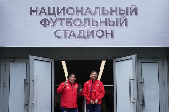 Belarus Soccer Friendly Russia Training