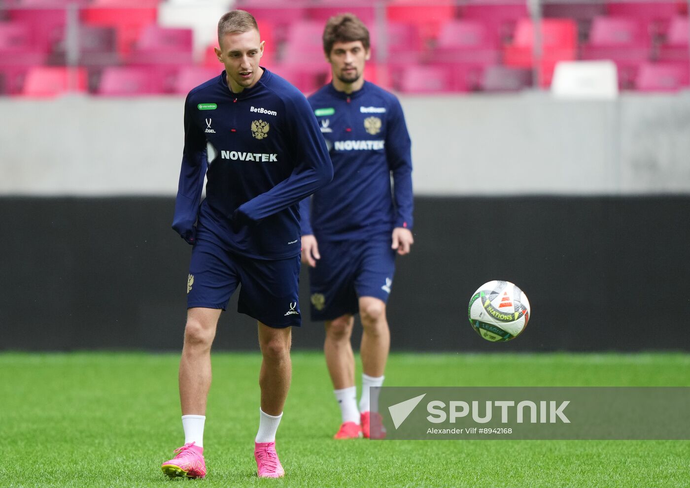 Belarus Soccer Friendly Russia Training