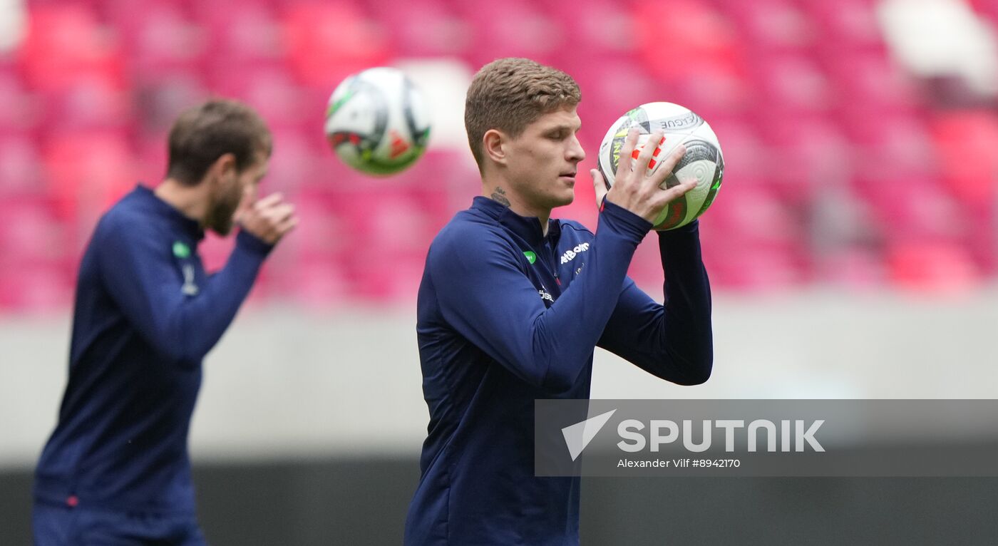 Belarus Soccer Friendly Russia Training
