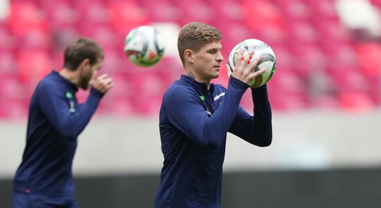 Belarus Soccer Friendly Russia Training