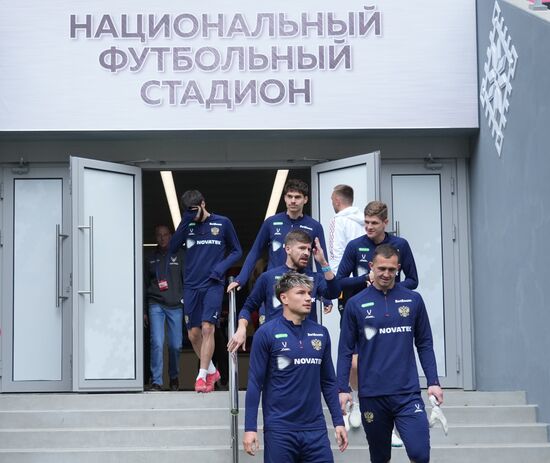 Belarus Soccer Friendly Russia Training