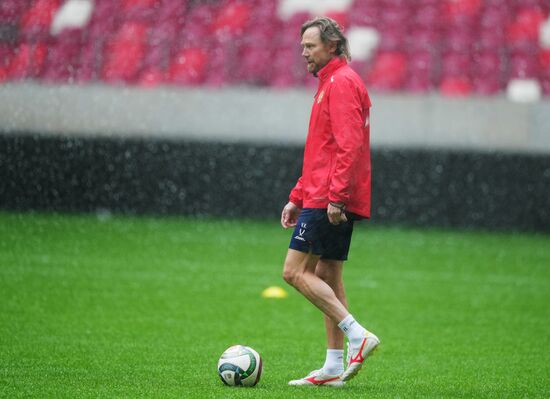 Belarus Soccer Friendly Russia Training