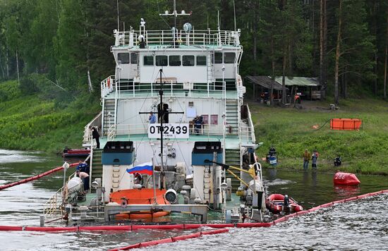 Russia Yenisei River Fuel Spill