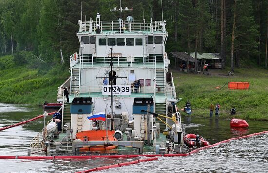 Russia Yenisei River Fuel Spill