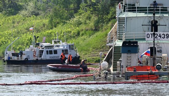 Russia Yenisei River Fuel Spill