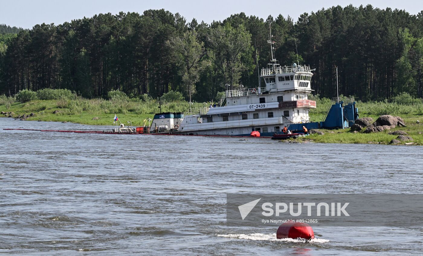 Russia Yenisei River Fuel Spill