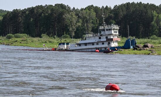Russia Yenisei River Fuel Spill
