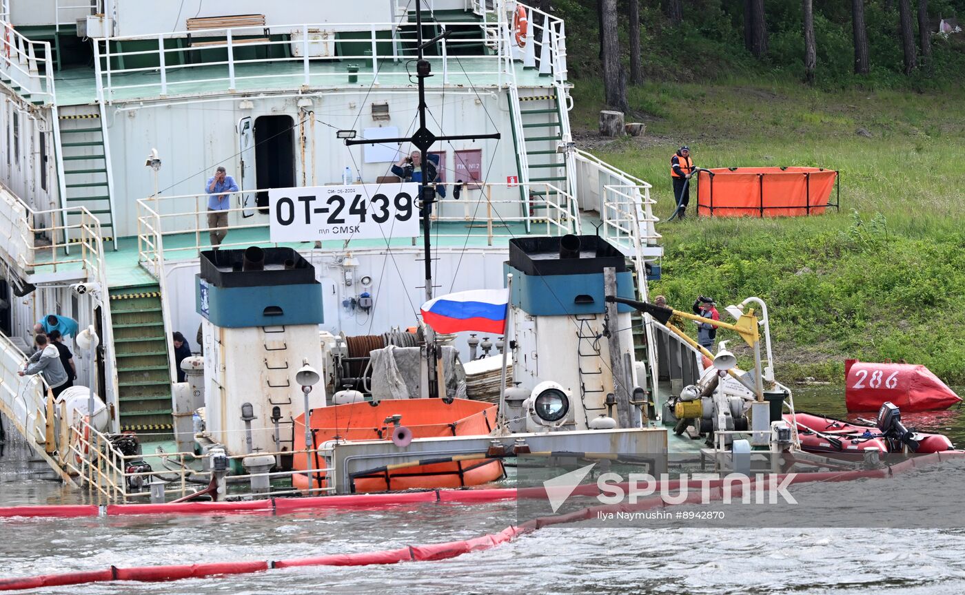 Russia Yenisei River Fuel Spill