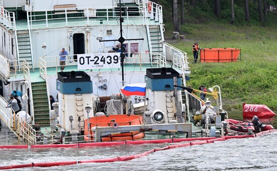 Russia Yenisei River Fuel Spill