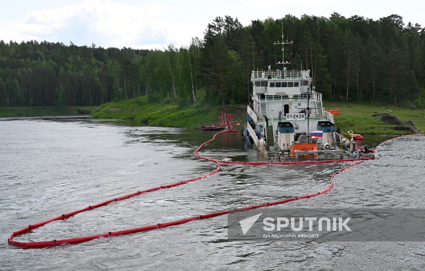 Russia Yenisei River Fuel Spill