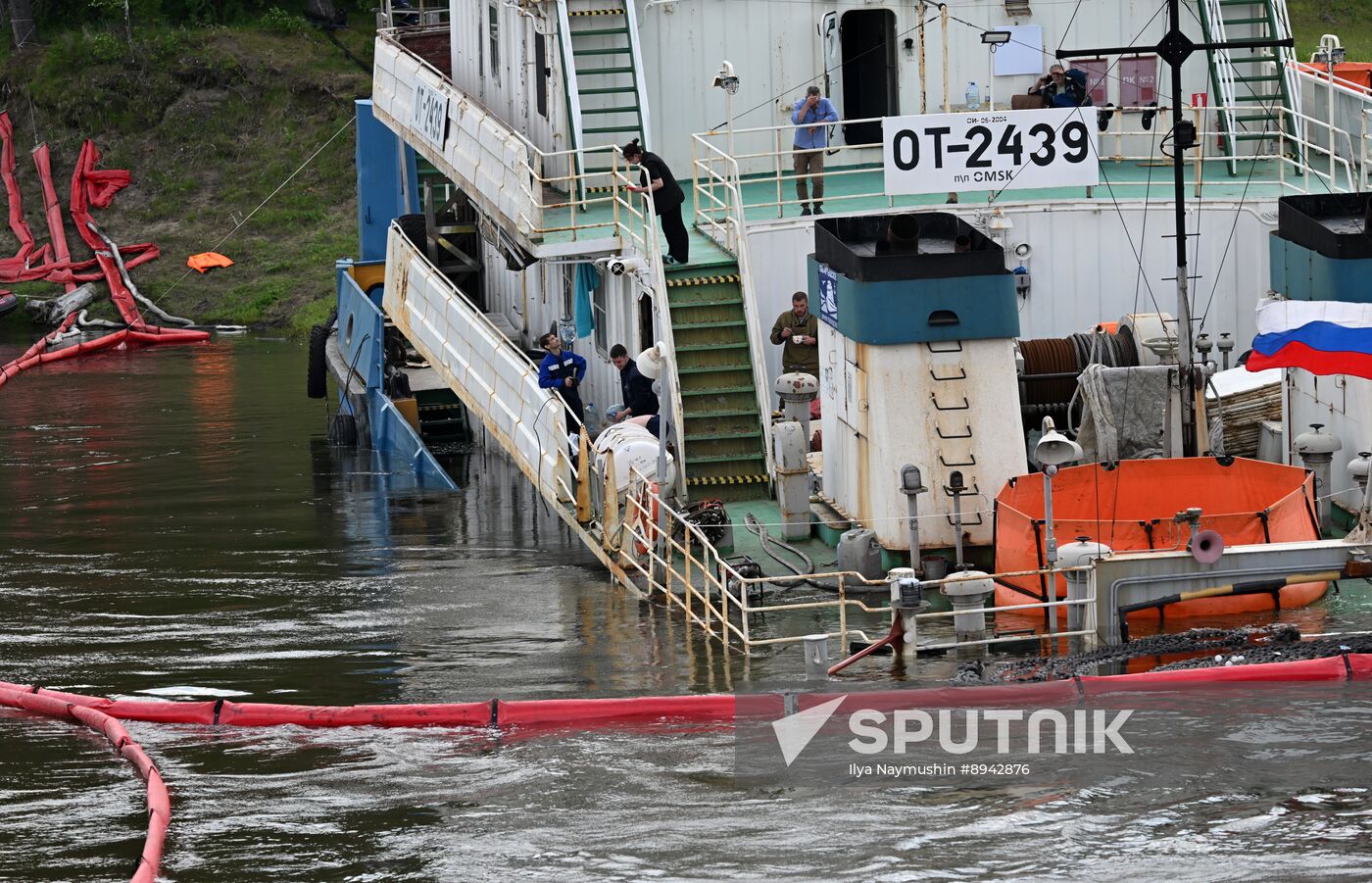 Russia Yenisei River Fuel Spill