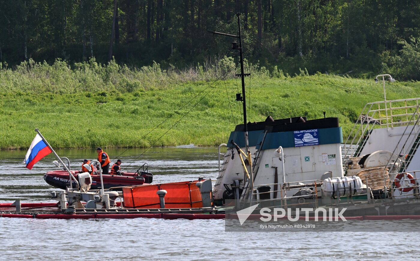 Russia Yenisei River Fuel Spill