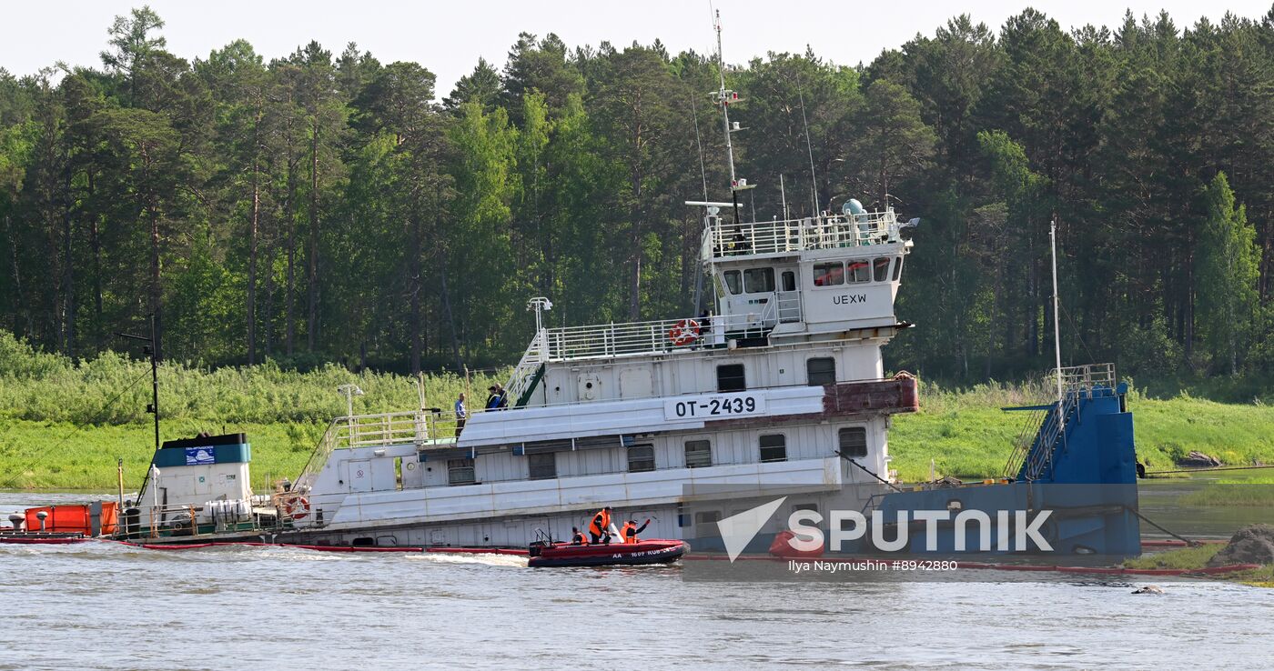 Russia Yenisei River Fuel Spill