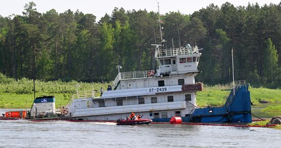 Russia Yenisei River Fuel Spill