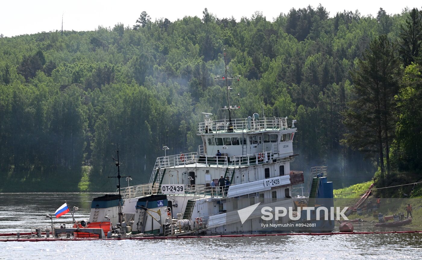 Russia Yenisei River Fuel Spill