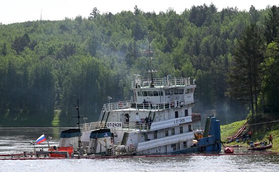 Russia Yenisei River Fuel Spill