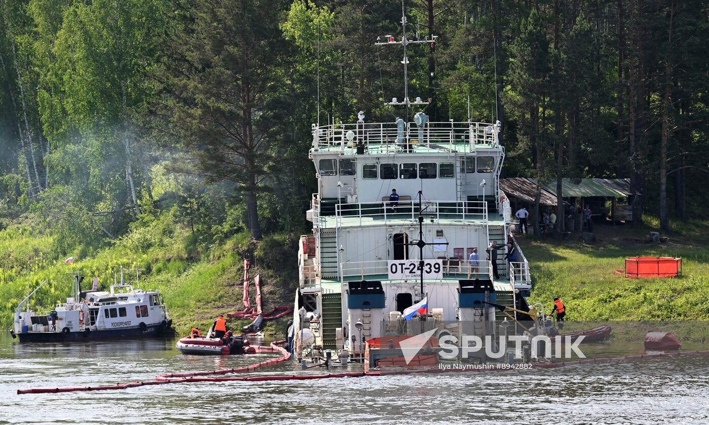 Russia Yenisei River Fuel Spill