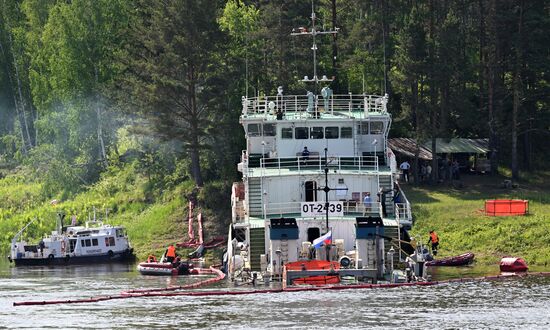 Russia Yenisei River Fuel Spill