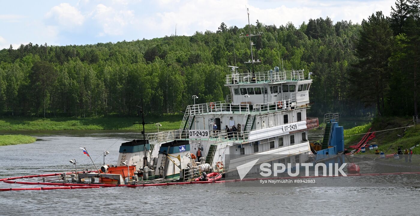 Russia Yenisei River Fuel Spill