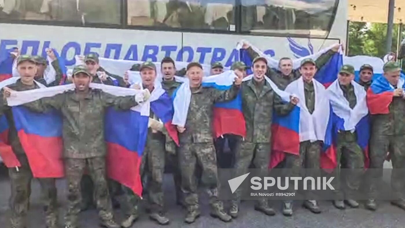 Russia Ukraine Military Operation POWs Exchange