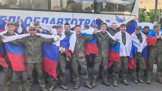 Russia Ukraine Military Operation POWs Exchange