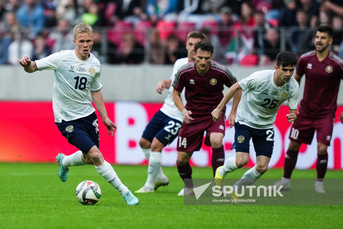 Belarus Soccer Friendly Belarus - Russia