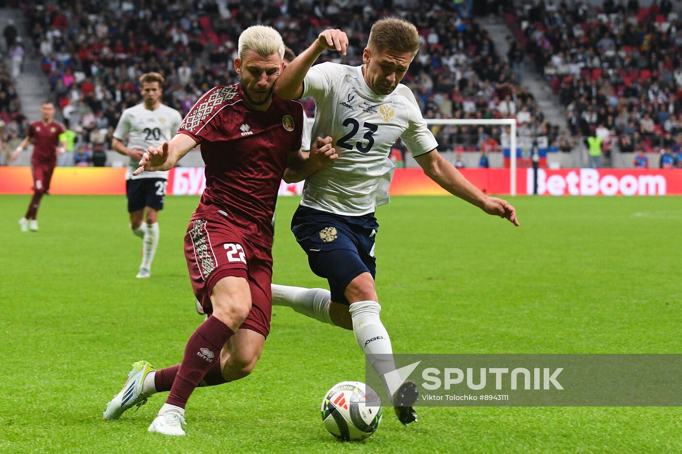 Belarus Soccer Friendly Belarus - Russia