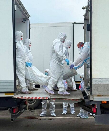 Russia Ukraine Military Operation Soldiers Bodies Exchange