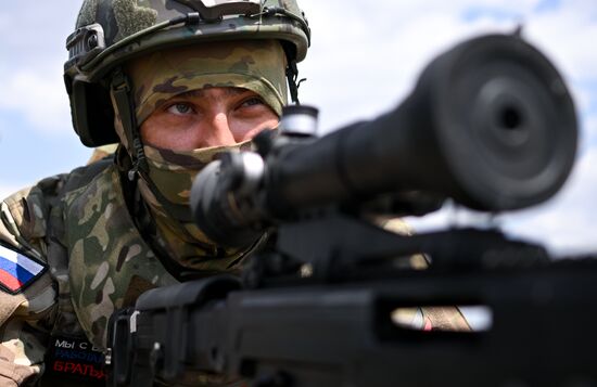 Russia Ukraine Military Operation Snipers Training