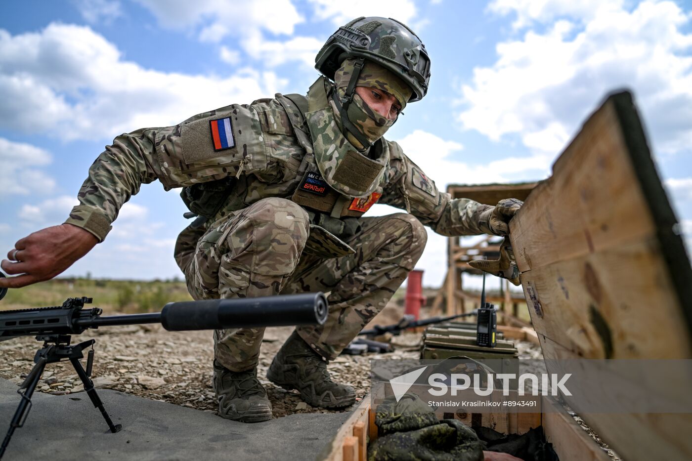Russia Ukraine Military Operation Snipers Training