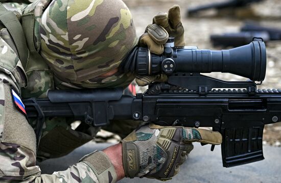 Russia Ukraine Military Operation Snipers Training