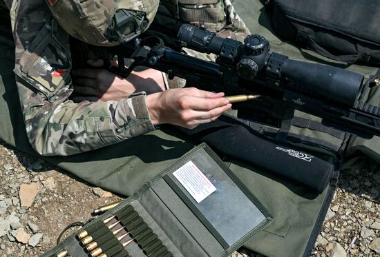 Russia Ukraine Military Operation Snipers Training